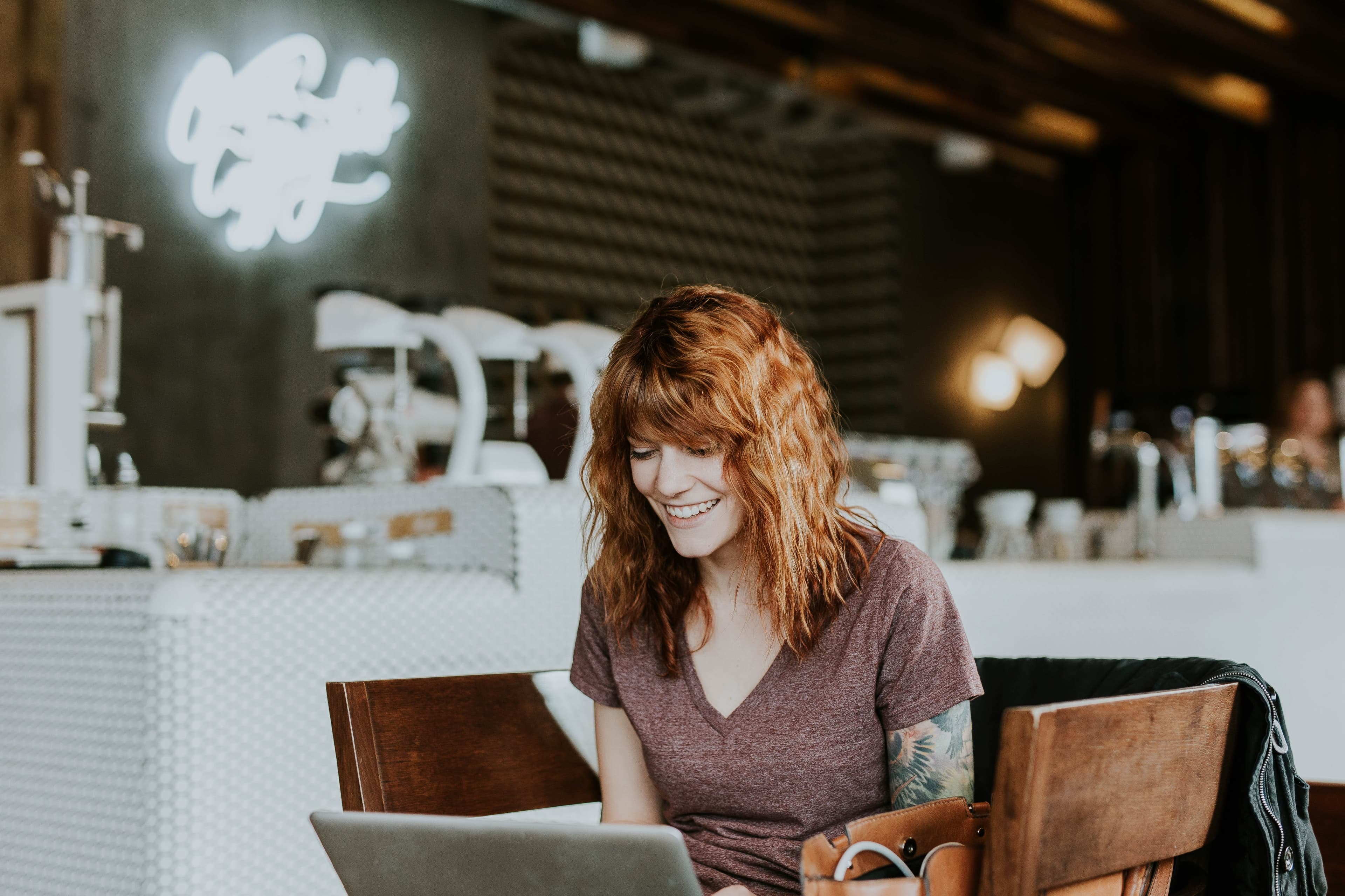 Woman on her laptop browsing the internet